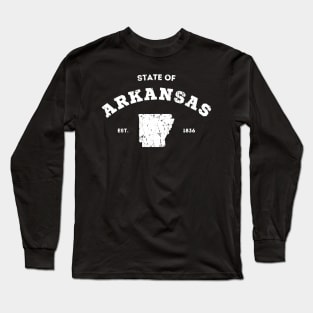 State Of Arkansas USA Vintage College Long Sleeve T-Shirt